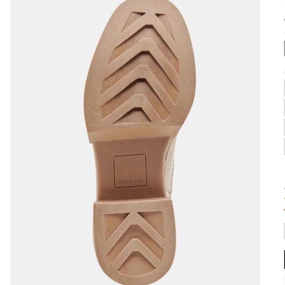 NEW DOLCE VITA Patent Leather Wide Saline H2o Booties in dune for women 925 3t2 - Picture 11 of 11